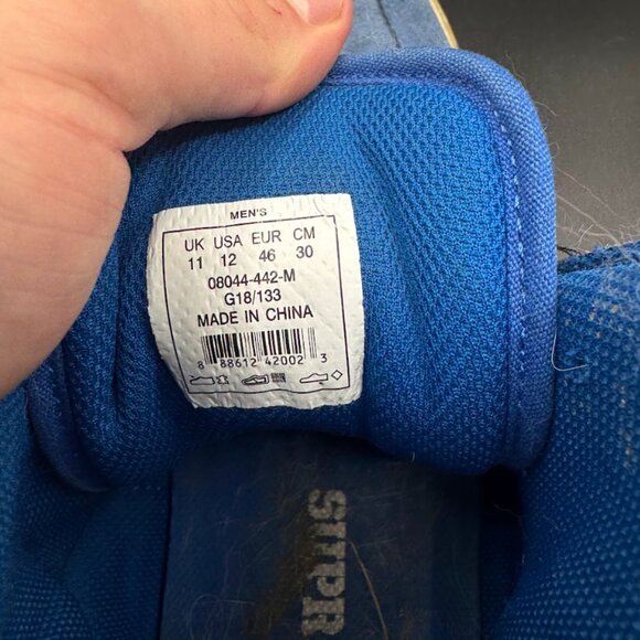 Supra Vaider Men’s Size 12 Blue High Top Skate Sneakers - Picture 2 of 2